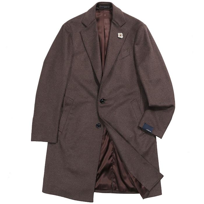 極美品 ラルディーニ ブートニエール チェスターコート ヘリンボーン 【127