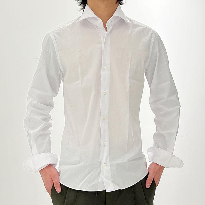 GIANNETTO（ジャンネット） ワイドカラーコットンシャツ VINCI FIT