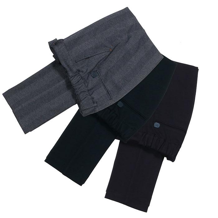 ENTRE AMIS（アントレ アミ） ヘリンボーンテーパードスラックスパンツ