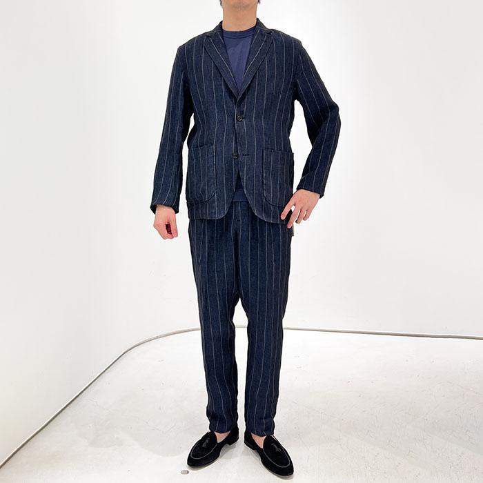 LARDINI ラルディーニ 春夏物 テーラードジャケット スーツ ストライプ