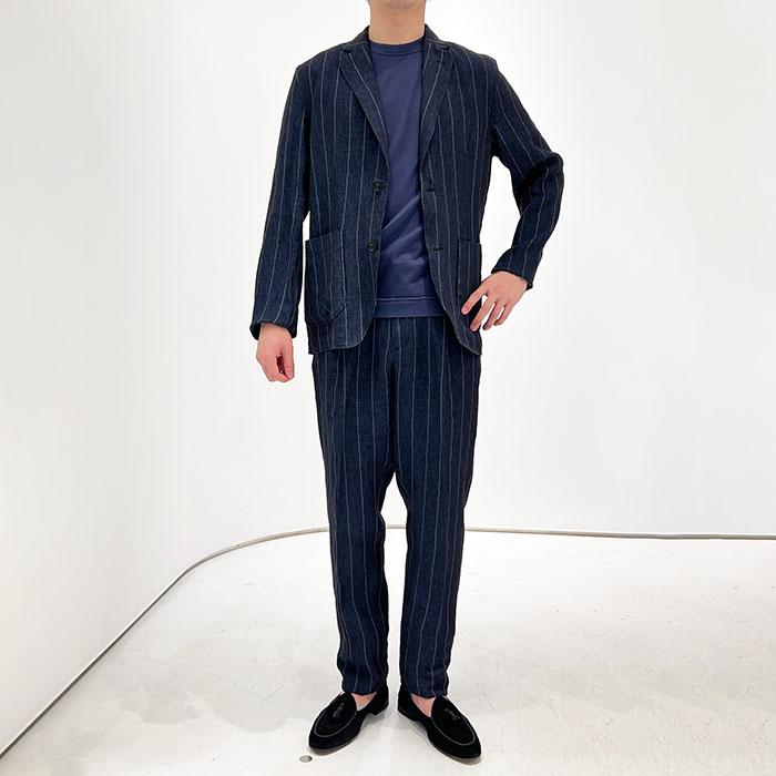 LARDINI ダブルブレスト シャツジャケット LARDINI ダブルブレスト シャツジャケット