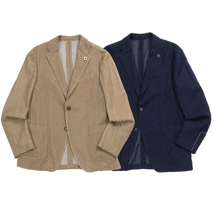 LARDINI ラルディーニ ケーブル編み2Bニットジャケット メンズ 春夏 3116-ALKJ1JQ046の画像