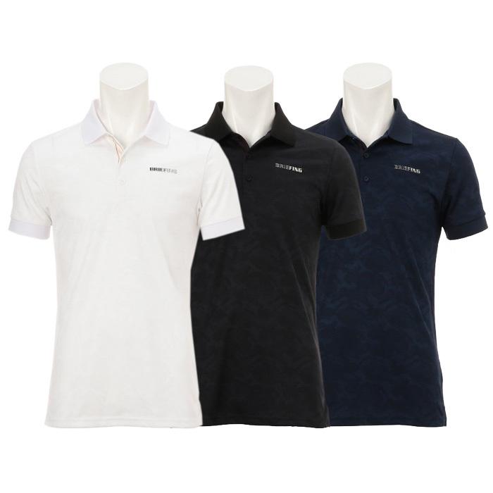 BRIEFING GOLF CAMO JQ POLO BLACK ポロシャツ L BRIEFING GOLF - MENS CAMO JQ POLO | ポロシャツ | ブラック