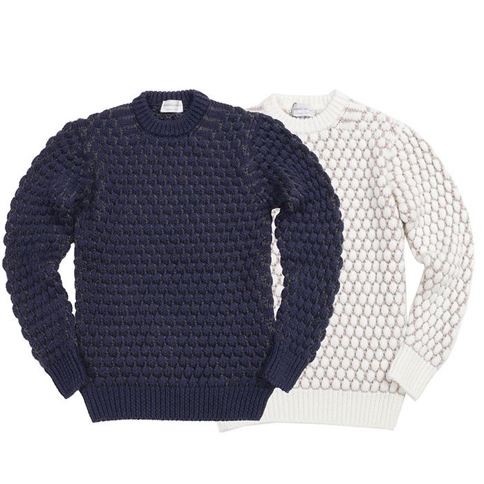 Settefili Cashmere セッテフィーリ IRRESTRING IBILE クルーネックニット メンズ 24秋冬 BOL8Hの画像