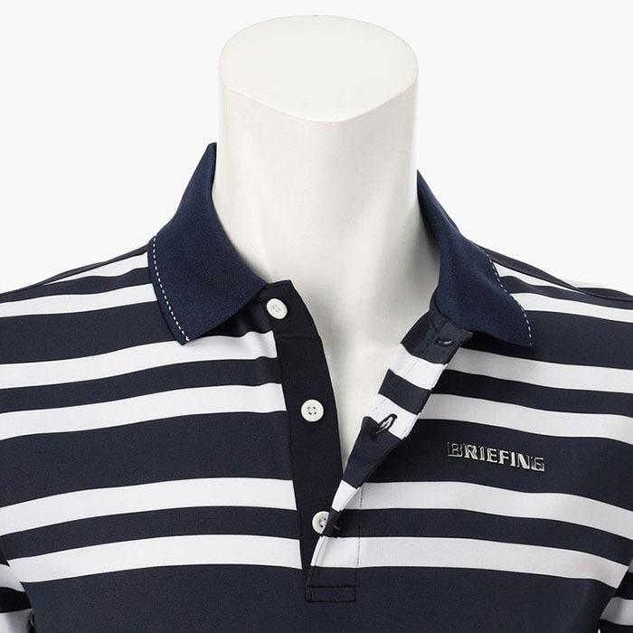 新品BRIEFING正規品ボーダーポロシャツMサイズ