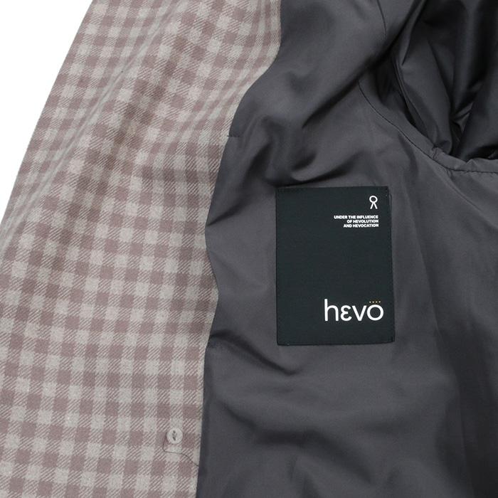 hevo イーヴォ BRINDISI ブロックチェック 2Bダブルコート メンズ 24秋冬 4205-BRIN749の画像