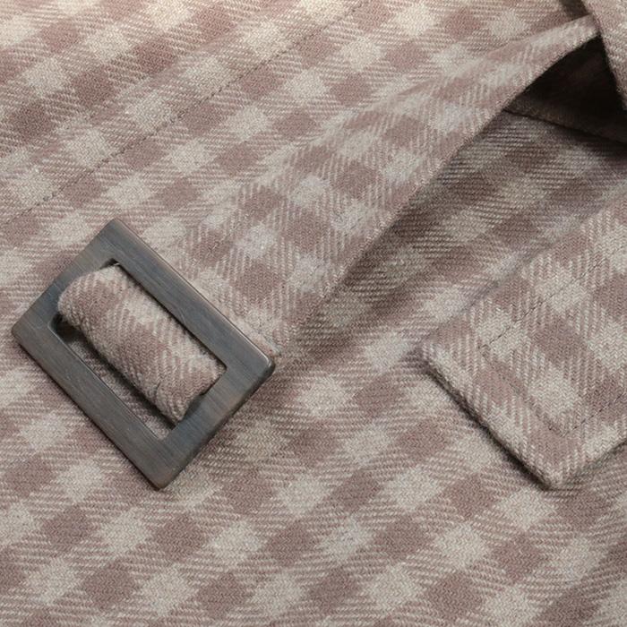 hevo イーヴォ BRINDISI ブロックチェック 2Bダブルコート メンズ 24秋冬 4205-BRIN749の画像