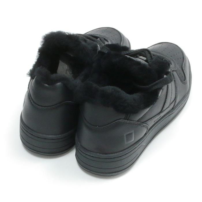 D.A.T.E. デイト COURT 2.0 スニーカー レディース 24秋冬 FUR BLACK 