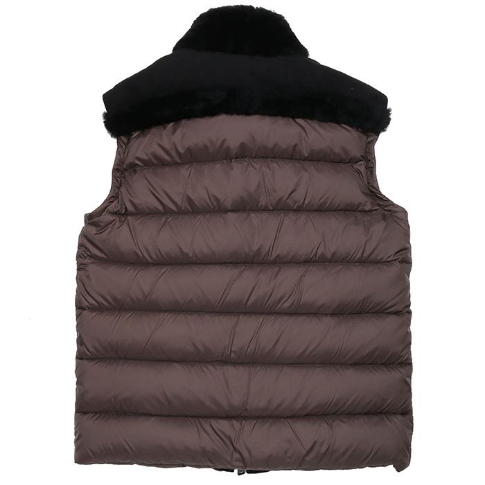 EMMETI エンメティ DONY MERINOS CAMOSCIATO NERO ムートンダウンベスト メンズ 23秋冬 DONYの画像