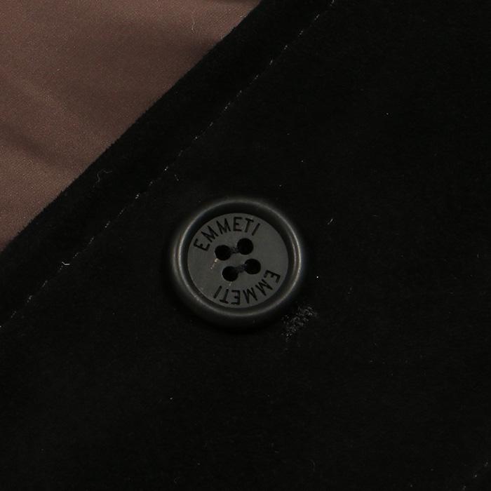 EMMETI エンメティ DONY MERINOS CAMOSCIATO NERO ムートンダウンベスト メンズ 23秋冬 DONYの画像