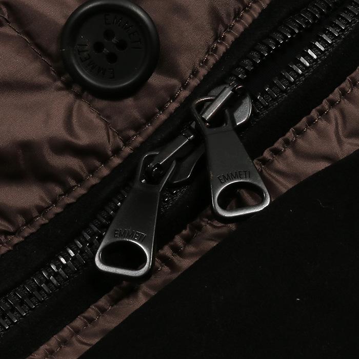 EMMETI エンメティ DONY MERINOS CAMOSCIATO NERO ムートンダウンベスト メンズ 23秋冬 DONYの画像