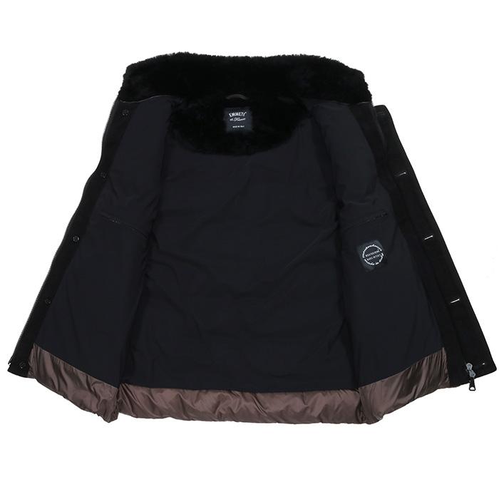 EMMETI エンメティ DONY MERINOS CAMOSCIATO NERO ムートンダウンベスト メンズ 23秋冬 DONYの画像
