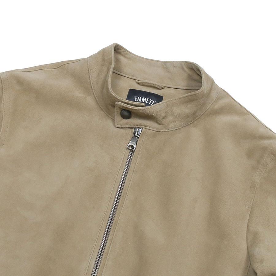 EMMETI JURI ゴートスキンスエード ライダースジャケット 46 EMMETI エンメティ JURI Camoscio Liscio ユリ ゴートスキン