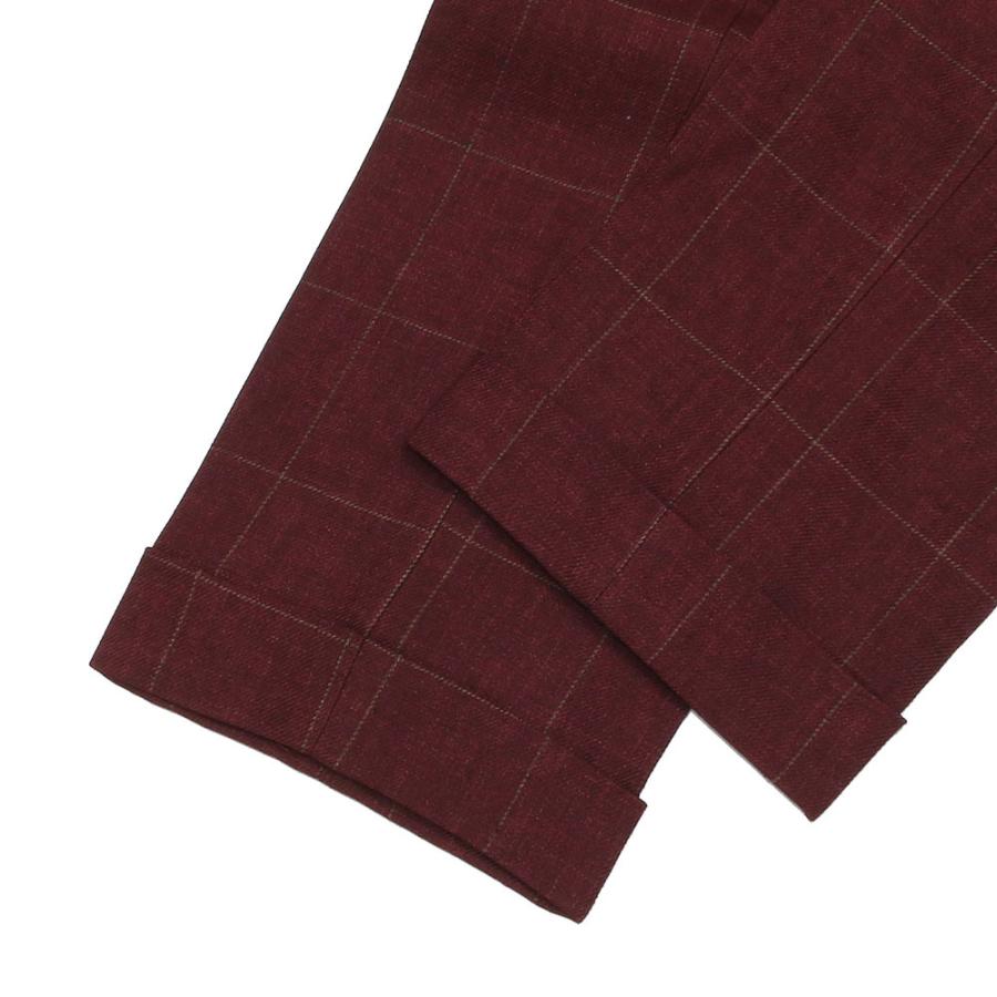 BERWICH（ベルウィッチ） SCOTCH リネンチェック 2プリーツサイド