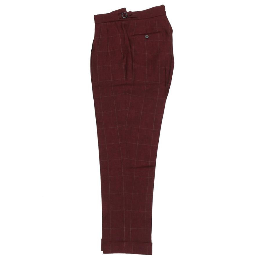 BERWICH（ベルウィッチ） SCOTCH リネンチェック 2プリーツサイド