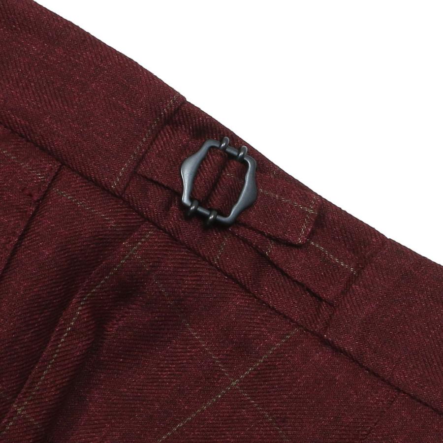 BERWICH（ベルウィッチ） SCOTCH リネンチェック 2プリーツサイド