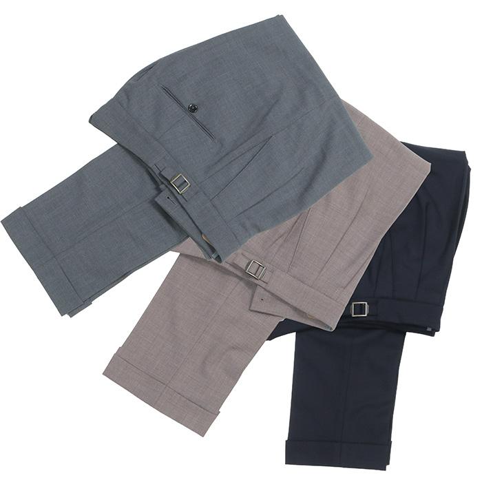 BERWICH ベルウィッチ スコッチ テクノウール 2プリーツ パンツ BERWICH（ベルウィッチ）SCOTCHスコッチ テクノウール2インプリーツ