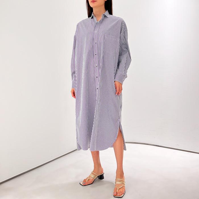 ティッカ　スクエアビックロングシャツワンピース TICCA｜ティッカ 別注スクエアビッグロングシャツワンピース