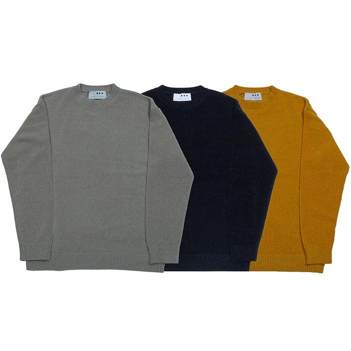 three dots スリードッツ クルーネックニットセーター メンズ 秋冬 