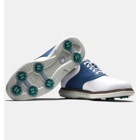 FootJoy フットジョイ Traditions #57901 White/Navy ゴルフスパイク 0cm White/Navy 5cm
