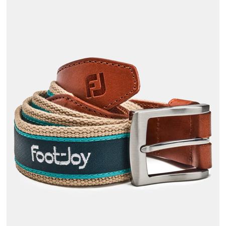 こー2脚 FootJoy（フットジョイ） Golf Belt Beige/Green ベルト : excors golf