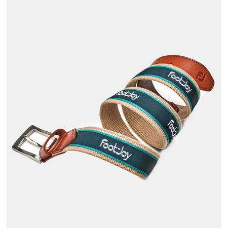 こー2脚 FootJoy（フットジョイ） Golf Belt Beige/Green ベルト : excors golf