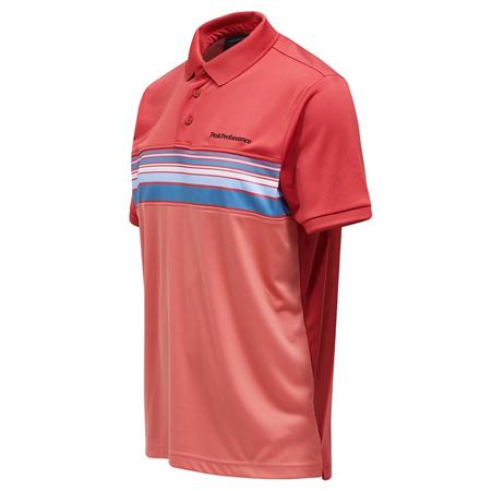 SALE! PeakPerformance ピークパフォーマンス  Player Print Polo Trek Pink  ポロシャツの画像