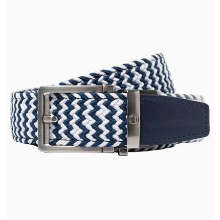 Braided Zigzag Golf ラチェット式ベルト : excors golf - 通販