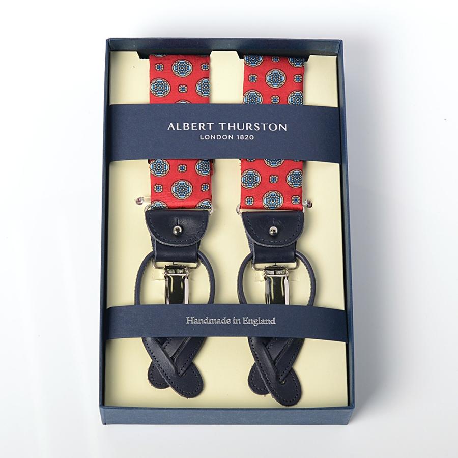 albert thurston（アルバートサーストン） サスペンダー 小紋柄