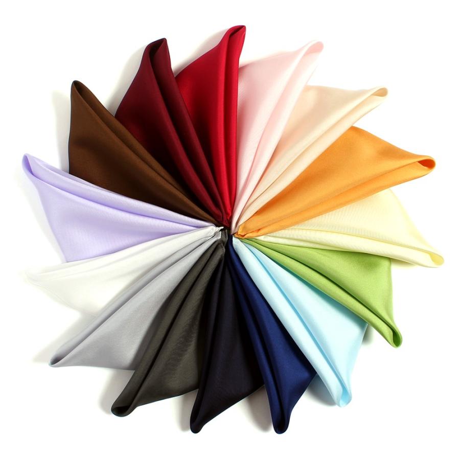 ポケットチーフ シルクツイル 16匁 14色 日本製 | EXCY