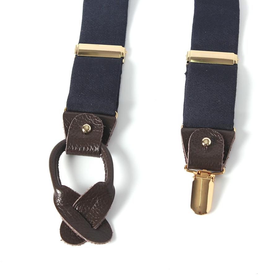 EXCY（エクシィ） サスペンダー 蝶タイ メンズ EXCY FORMAL 蝶タイ&サスペンダーセット シルクウールダーク ネイビー 日本製 ...