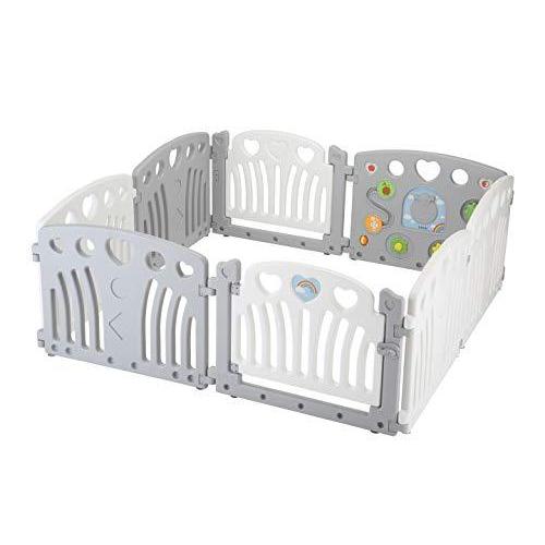 カトージ ベビーサークル 2ドア コロコロランド ホワイト&グレー 5か月~ 63903 