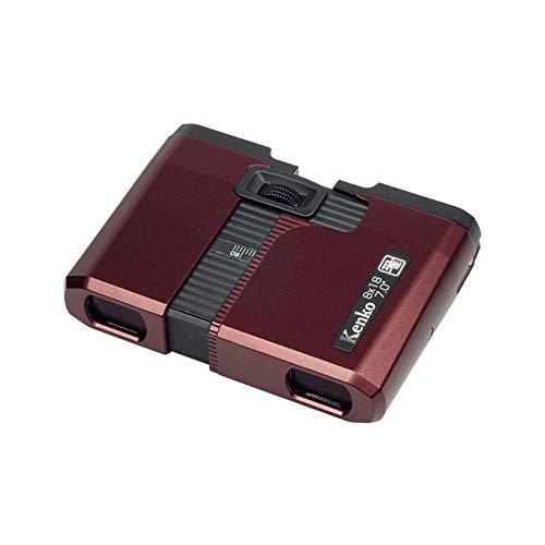 Kenko 双眼鏡 雅 8×18 フラットタイプ 8倍 口径18mm 紅殻色 065785 