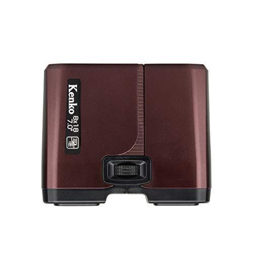 Kenko 双眼鏡 雅 8×18 フラットタイプ 8倍 口径18mm 紅殻色 065785 