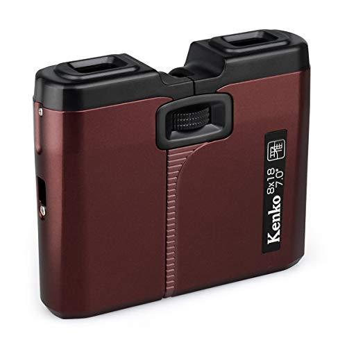 Kenko 双眼鏡 雅 8×18 フラットタイプ 8倍 口径18mm 紅殻色 065785 