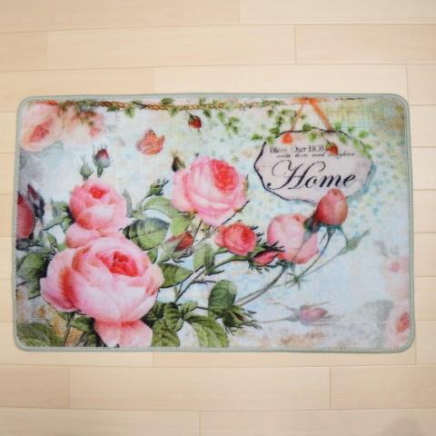 玄関マット浴室柄室内薔薇おしゃれ 薔薇雑貨プレゼント、ギフトにDLI