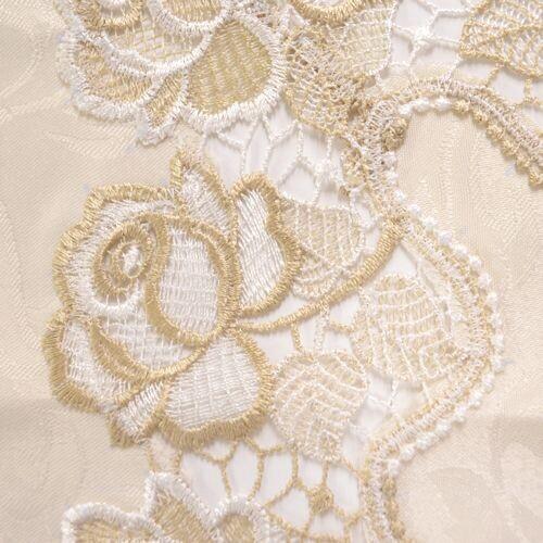ローズ柄刺繍テーブルクロス120X140cm 豪華華麗かわいいこだわり薔薇
