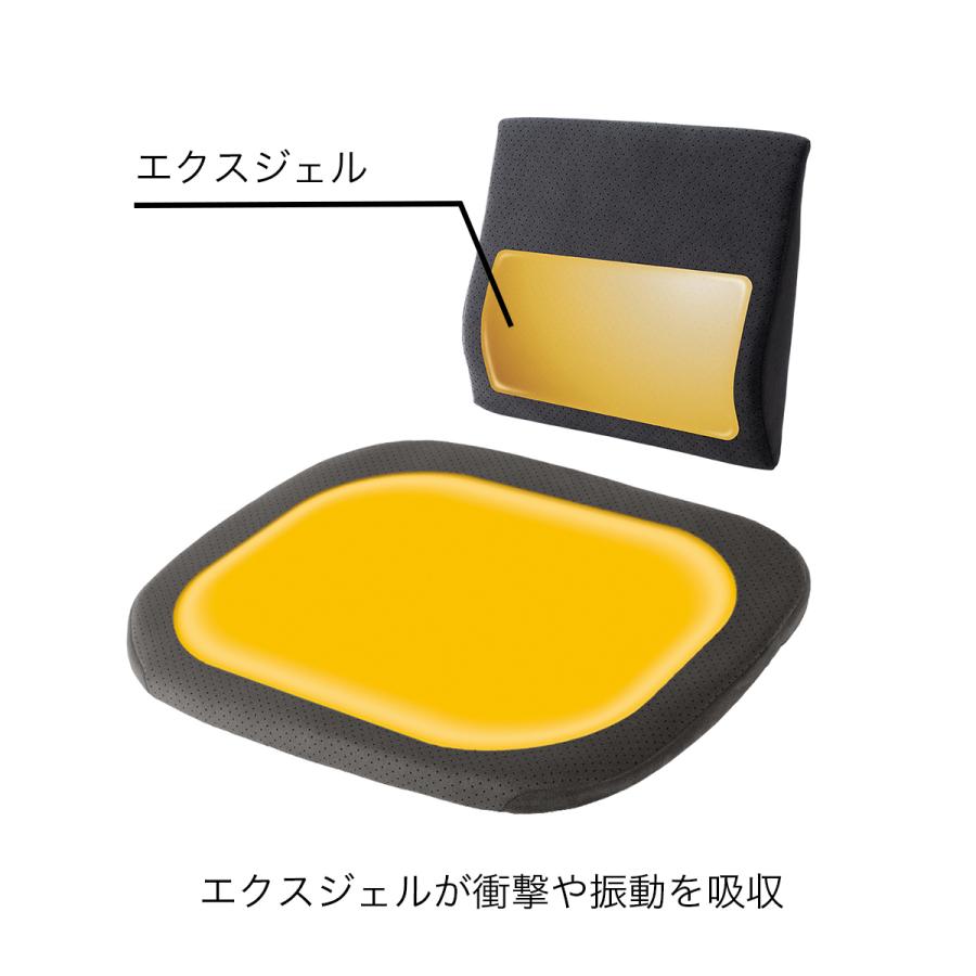 EXGEL（エクスジェル） ジェルクッション 腰痛 クッション 車 腰痛対策