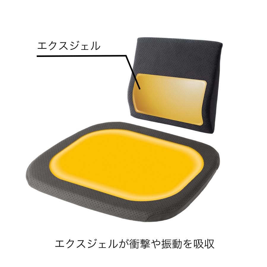 EXGEL（エクスジェル） ジェルクッション 腰痛 クッション 車 腰痛対策