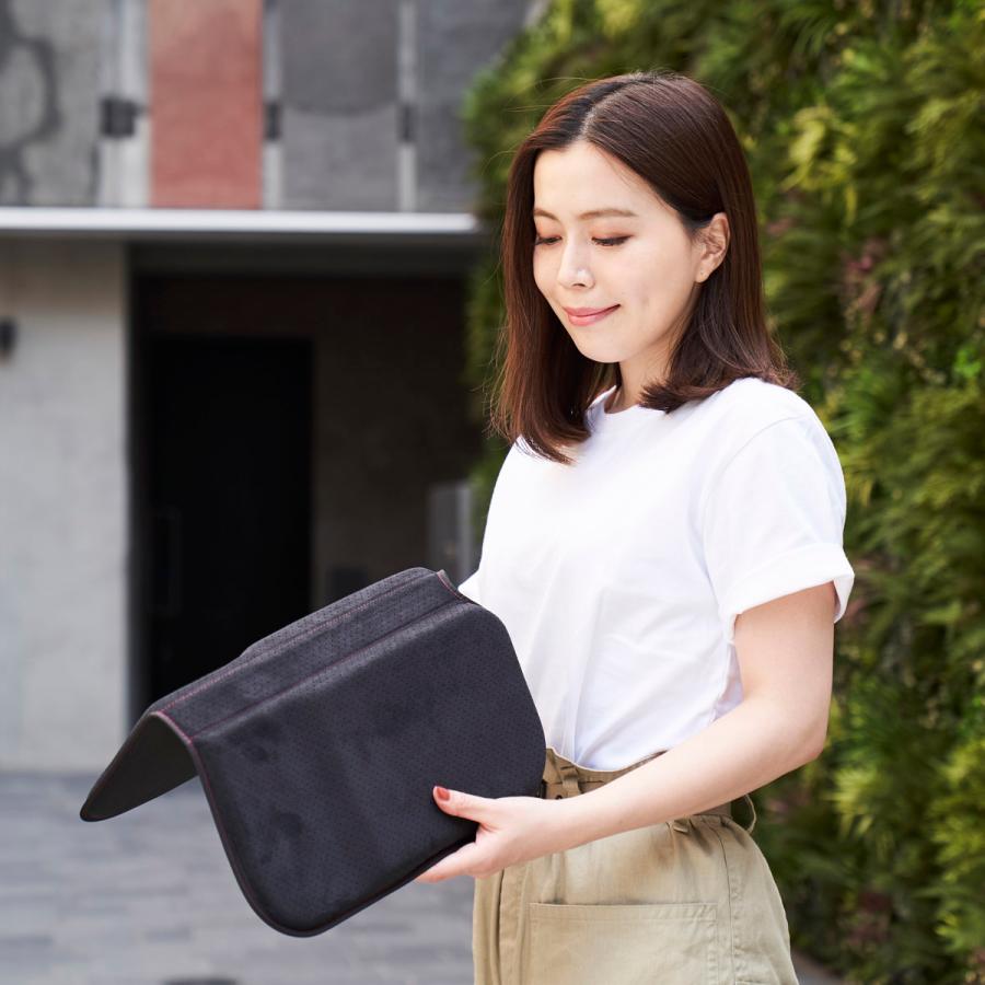 ジェルクッション テレワーク 出張 旅行 腰 姿勢 腰痛 サポート 腰痛対策 父の日 プレゼント エクスジェル EXGEL モバイルクッションL 日本製 携帯 持ち運び | EXGEL | 17