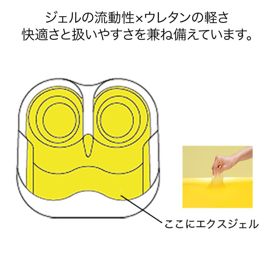 ジェルクッション ゲルクッション クッション 体圧分散 高級 チェアクッション 腰 姿勢 腰痛対策 エクスジェル EXGEL ザ・アウル 3D ハイエスト 日本製｜exgel｜06