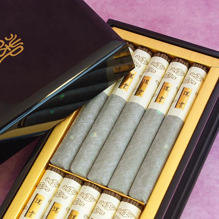 日本香堂 線香「瑞雲」日本香堂 塗箱 短寸10把入 進物用 贈答用 ギフト