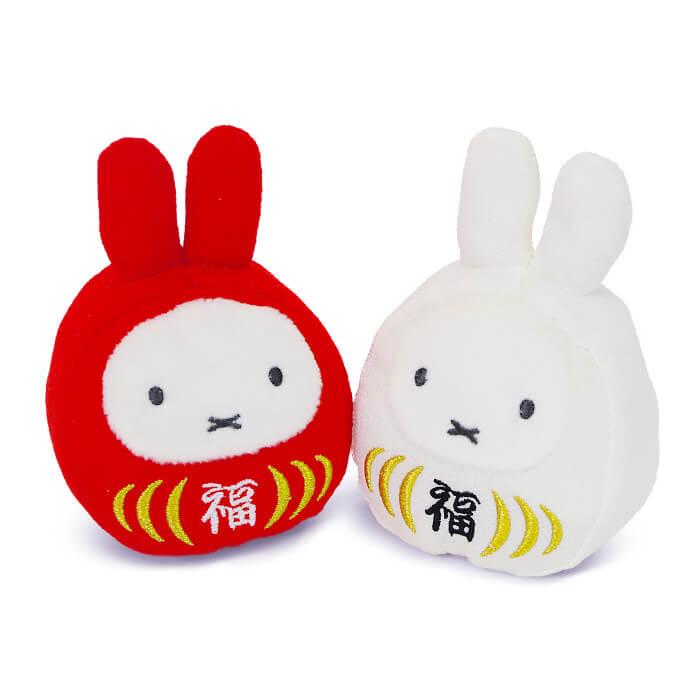 Miffy（ミッフィー） ぬいぐるみ 福だるま 紅白セット お祝い ギフト