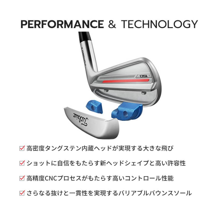 Titleist（タイトリスト） T150 2023 アイアン 6本セット(#5-P) メンズ