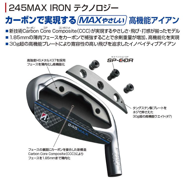 BRIDGESTONE（ブリヂストン） ゴルフ 245MAX 単品アイアン (#6、AW、SW