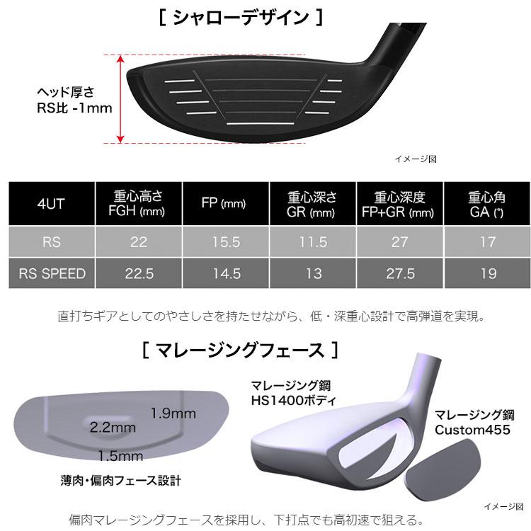 メーカーカスタムクラブ プロギア RS SPEED ユーティリティ 2025 TENSEI PRO 1K HYBRID カーボンシャフト PRGRの画像