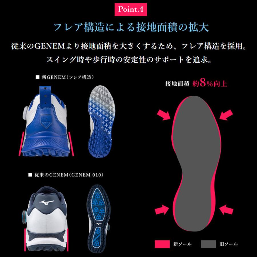 MIZUNO（ミズノ） ジェネム GENEM WG GTX ボア ゴルフ シューズ メンズ