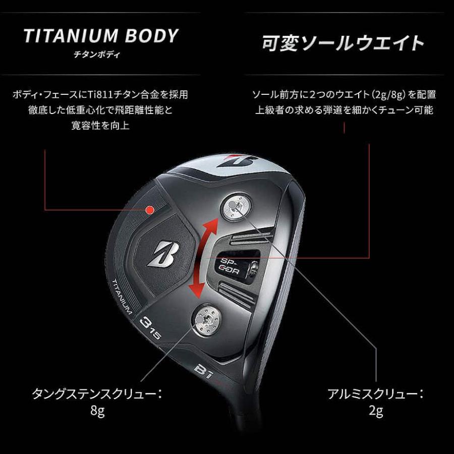 ブリヂストン ゴルフ B1ST フェアウェイウッド メンズ 右用 SPEEDER NX BLACK 60 カーボンシャフト 2023年モデル BRIDGESTONE GOLF｜exgolf｜04