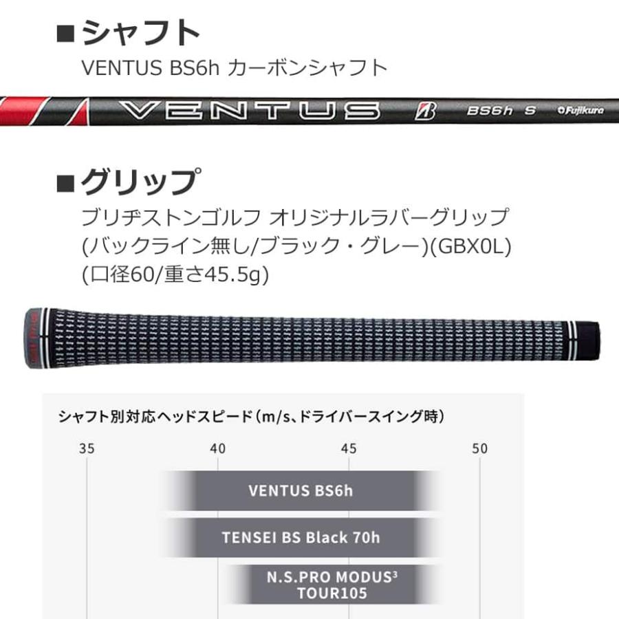 ブリヂストン ゴルフ B1ST HY ユーティリティー メンズ 右用 VENTUS BS-6h カーボンシャフト 2023年モデル BRIDGESTONE GOLF｜exgolf｜13