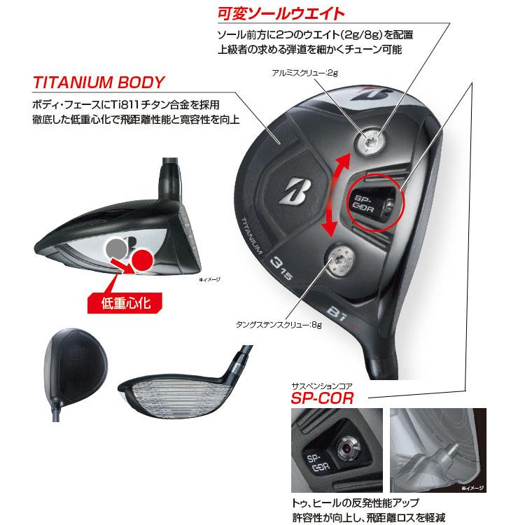 【メーカーカスタム】ブリヂストン ゴルフ B1 ST フェアウェイウッド 右用 VANQUISH BS50 カーボンシャフト BRIDGESTONE GOLF 2023｜exgolf｜04